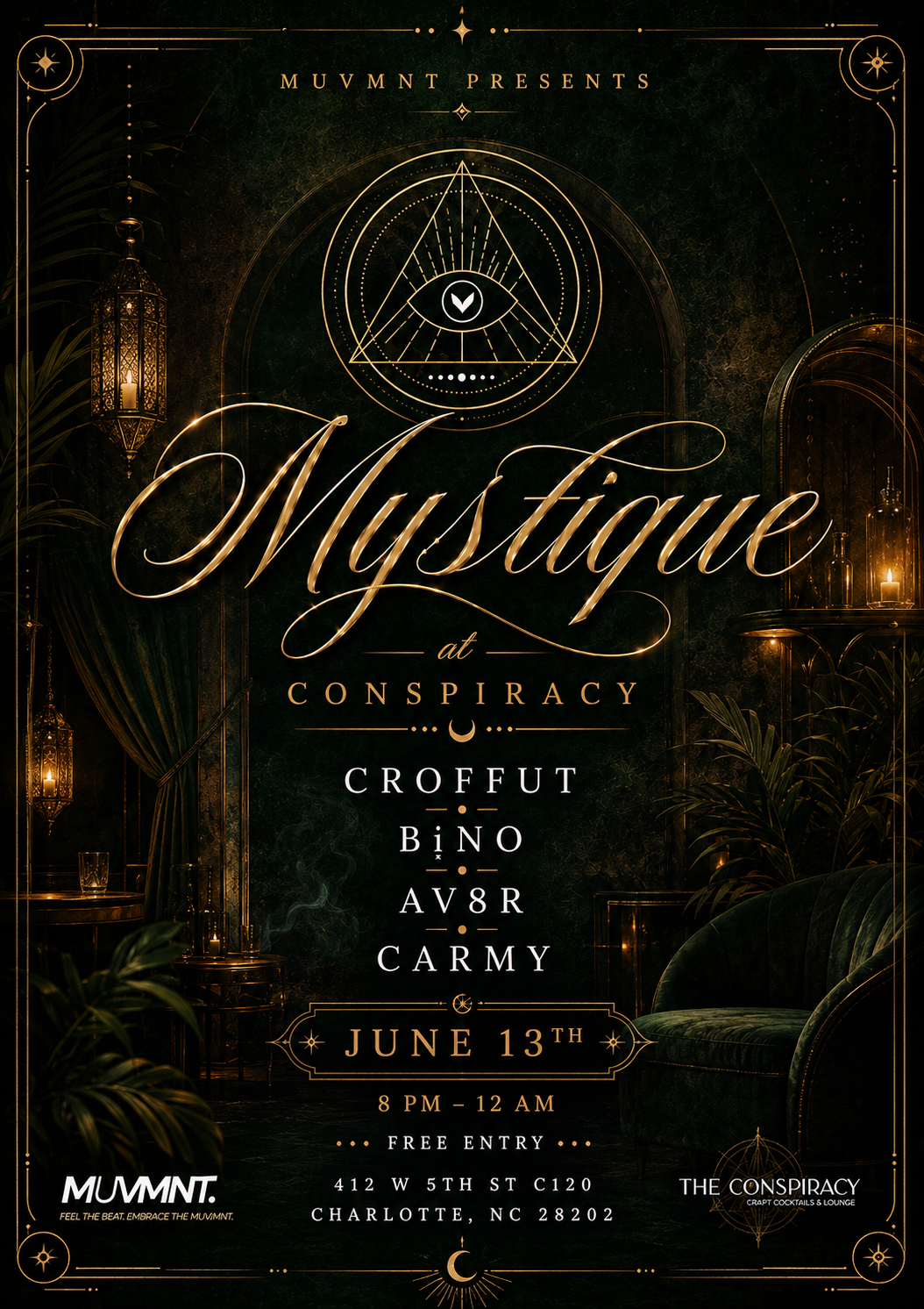 MUVMNT Presents: Mystique at Conspiracy